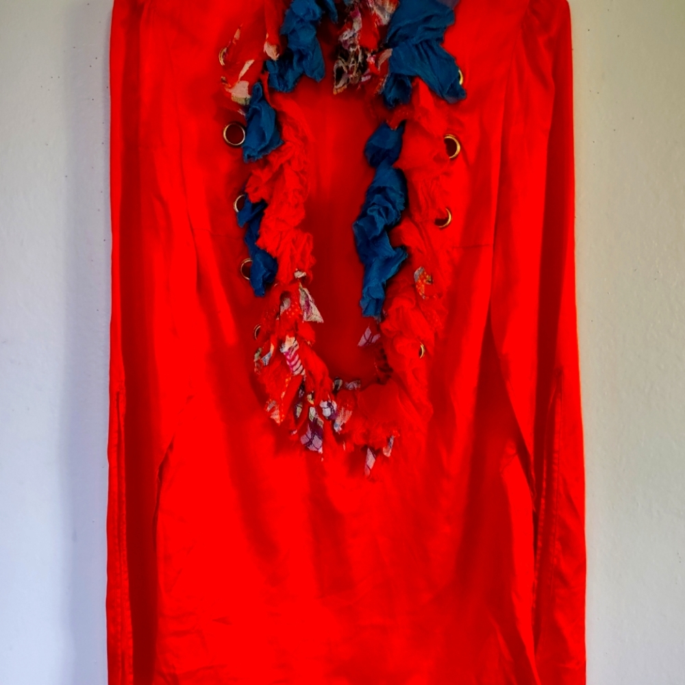 JUSTCAVALLI 100% silk vintage blouse. Size 40.